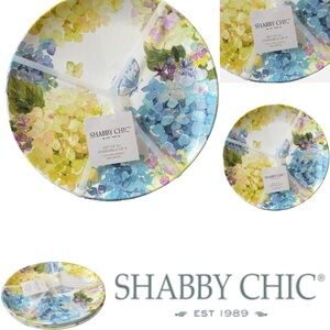 SHABBY CHIC Blue Butterfly Hydrangea Party Plates 6